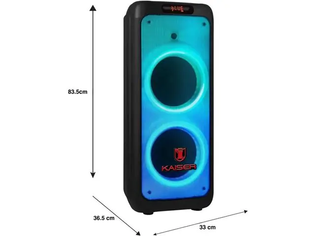 Bocina Kaiser Profesional One Body Bluetooth Portátil con Micrófono