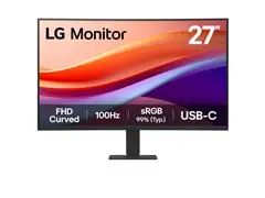 Monitor LG 27" Curvo FHD de 100 Hz