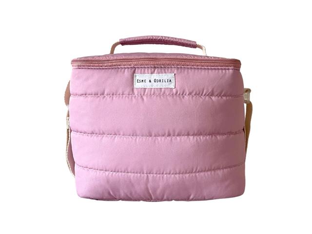 Lonchera Esme & Odrilia Puffer Snack & Tell, Rosado Pastel