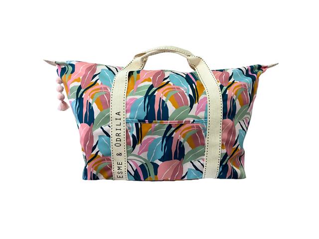 Bolso Esme & Odrilia Weekender Hojas Pasteles