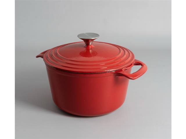 Cacerola Volf Hierro Fundido Roja esmaltada 24 cm