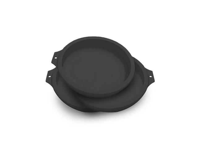 Moldes circulares color negro