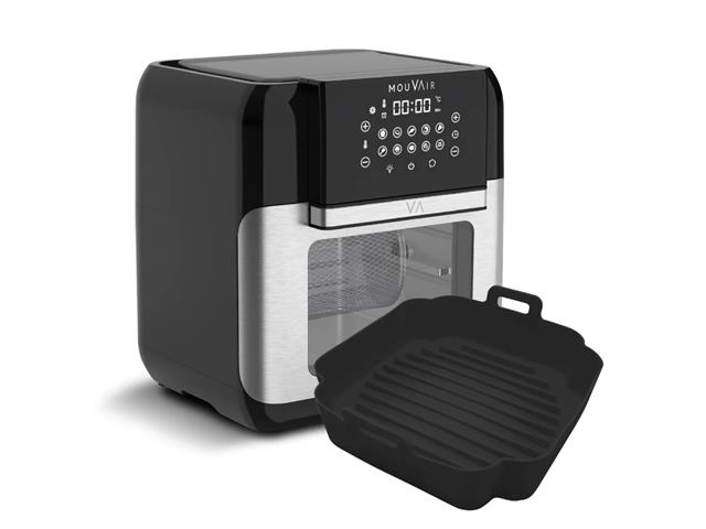 Horno Freidora de Aire Mouvair Crisp + Molde de Silicona Negro