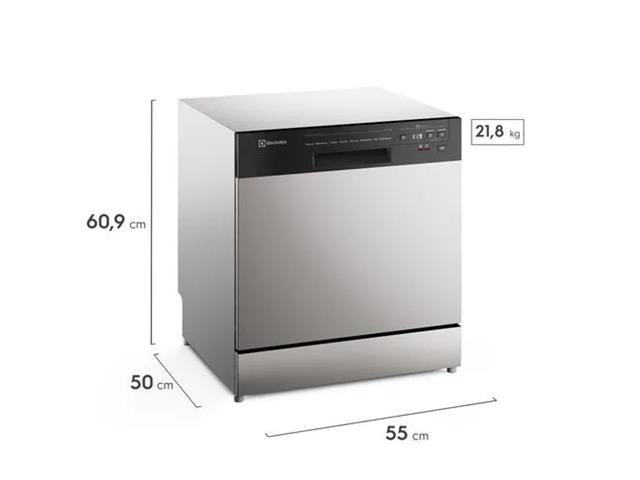 Lava-Louça Electrolux 8 Serviços Inox com Programa Lava e Seca 110V - 2