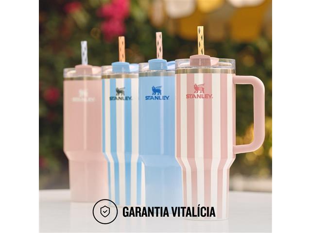 Copo Térmico Stanley Quencher Cornflower Cabana Gloss 0,887L - 6