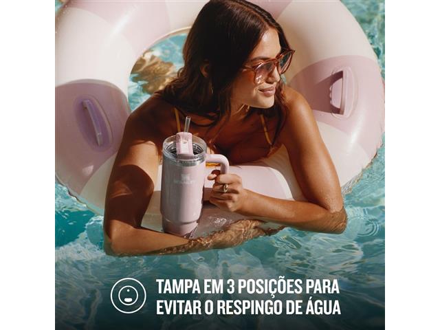 Copo Térmico Stanley Quencher Peach Whip Cabana Gloss 0,887L - 5