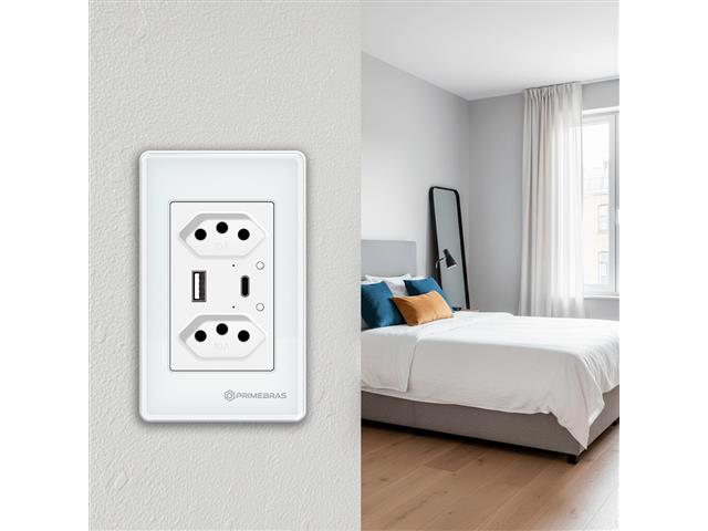 Tomada Inteligente 2 Canais c/USB e USB-C  (TP1220B) - 2