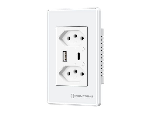 Tomada Inteligente 2 Canais c/USB e USB-C  (TP1220B) - 1