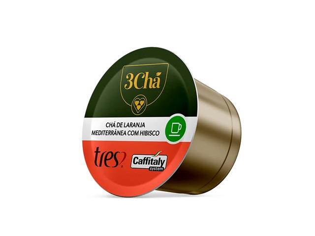 Cápsula de Chá de Laranja Mediterrânea com Hibisco TRES 3Chá - 3
