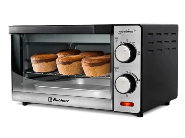 Horno eléctrico tostador Kitchen Magic color acero inoxidable