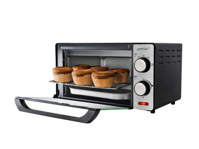 Horno eléctrico tostador Kitchen Magic color acero inoxidable