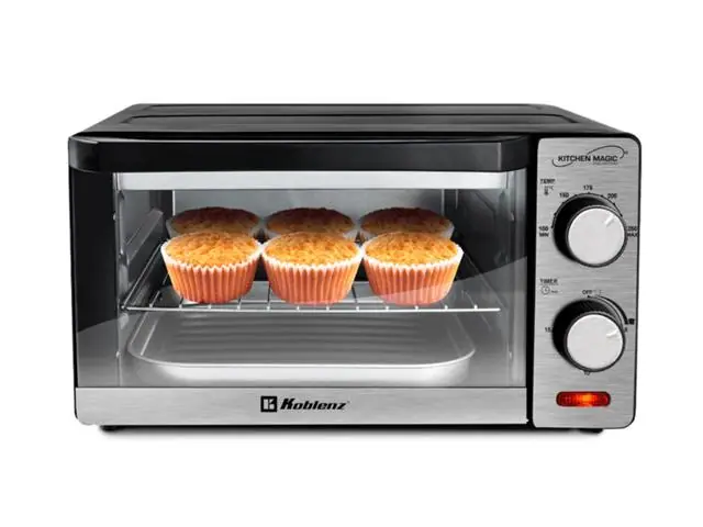 Horno eléctrico tostador Kitchen Magic color acero inoxidable
