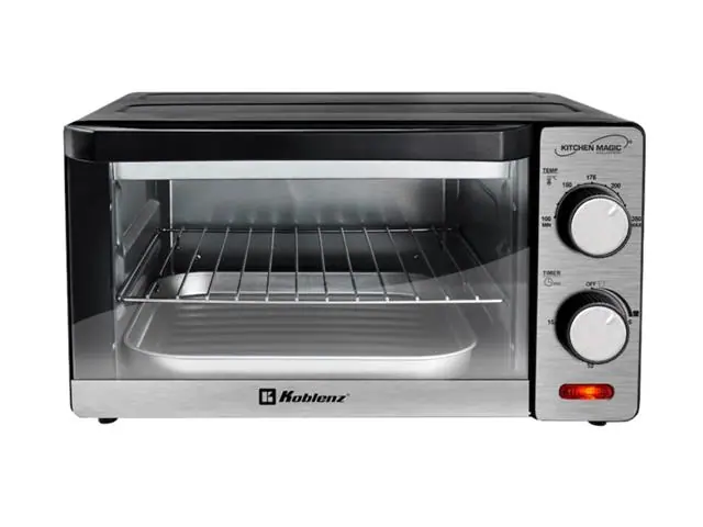 Horno eléctrico tostador Kitchen Magic color acero inoxidable