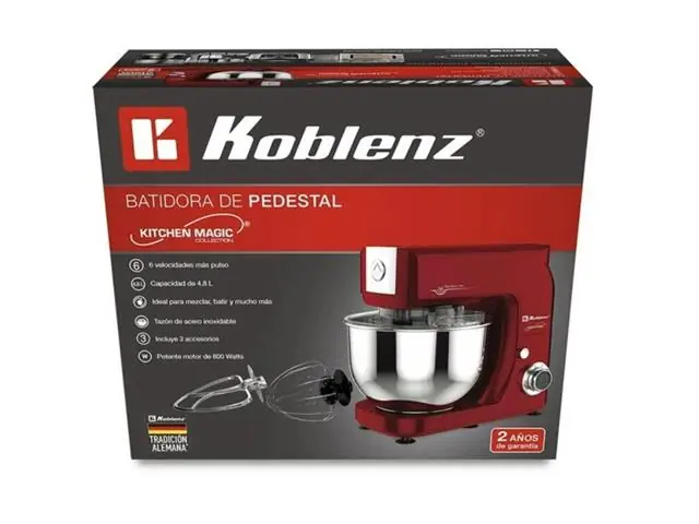 Batidora de Pedestal koblenz color roja