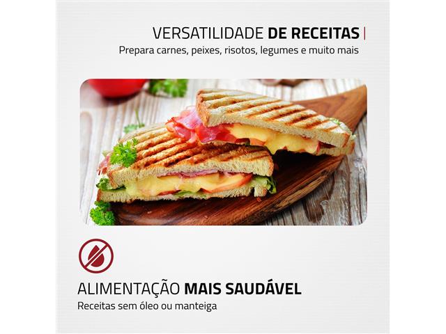 Grill Elétrico Mondial PG-01-RC Master Press Inox Red 220V - 2