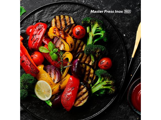 Grill Elétrico Mondial PG-01-RC Master Press Inox Red 220V - 7