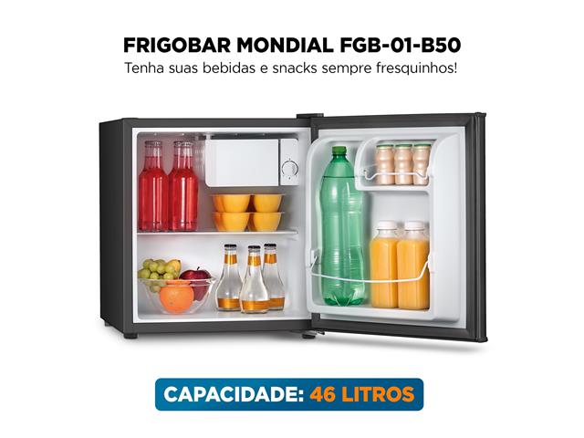 Frigobar Mondial 46L Porta Reversível Preto 220V - 2