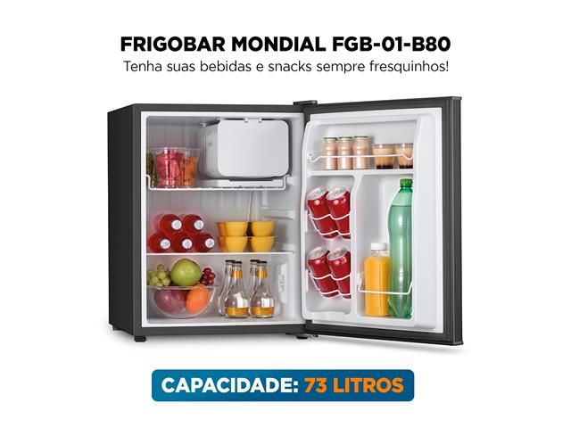 Frigobar Mondial 73L Porta Reversível Preto 220V - 2