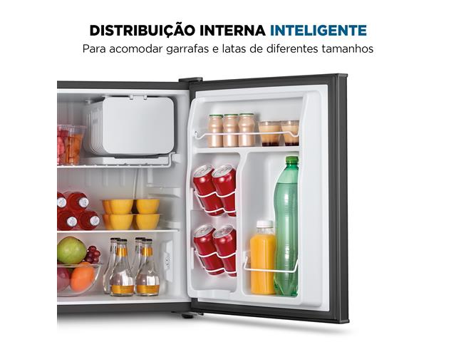 Frigobar Mondial 73L Porta Reversível Preto 220V - 4