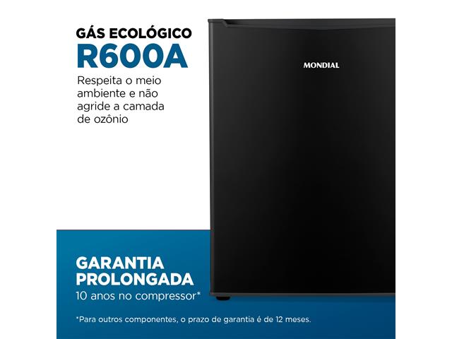 Frigobar Mondial 73L Porta Reversível Preto 220V - 7