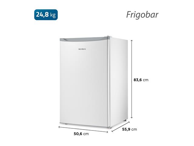 Frigobar Mondial 120L Porta Reversível Branco 110V - 2