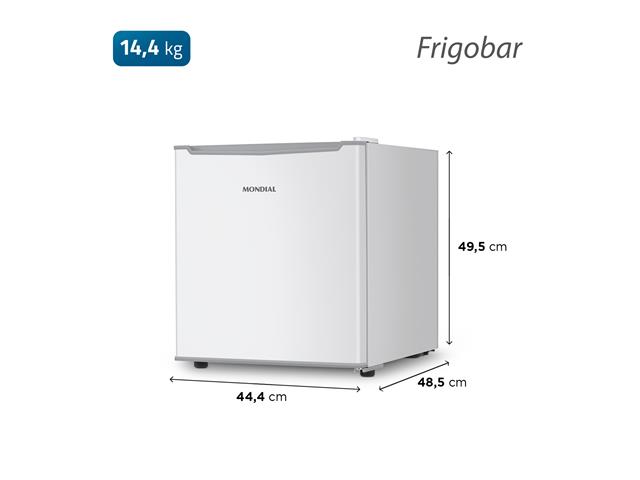 Frigobar Mondial 46L Porta Reversível Branco 110V - 5