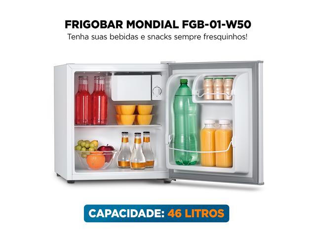 Frigobar Mondial 46L Porta Reversível Branco 220V - 5