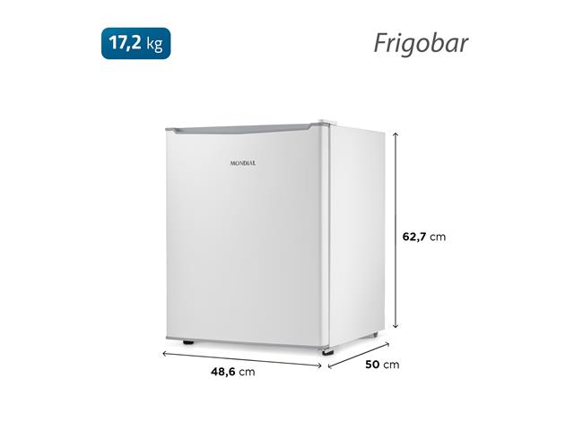 Frigobar Mondial 73L Porta Reversível Branco 110V - 3