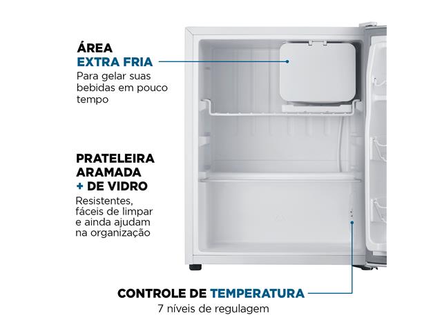Frigobar Mondial 73L Porta Reversível Branco 220V - 4