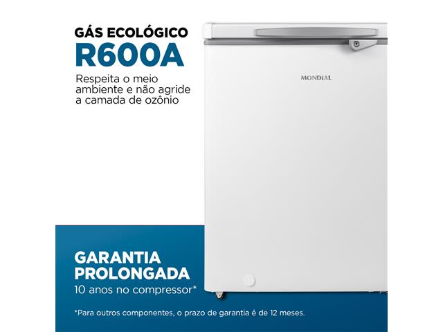 Freezer Horizontal 150L Mondial Branco 110V - 5