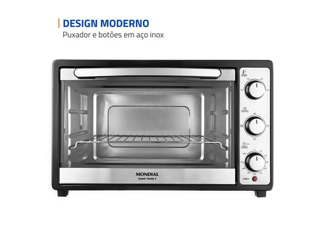 Forno Elétrico 52L Grand Family II Mondial Preto/Inox 1800W 220V - 4