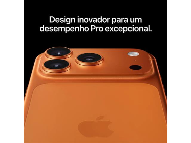 iPhone 17 Pro Max (256GB) Laranja-Cósmico Tela de 69 5G Câmera de 48MP - 4