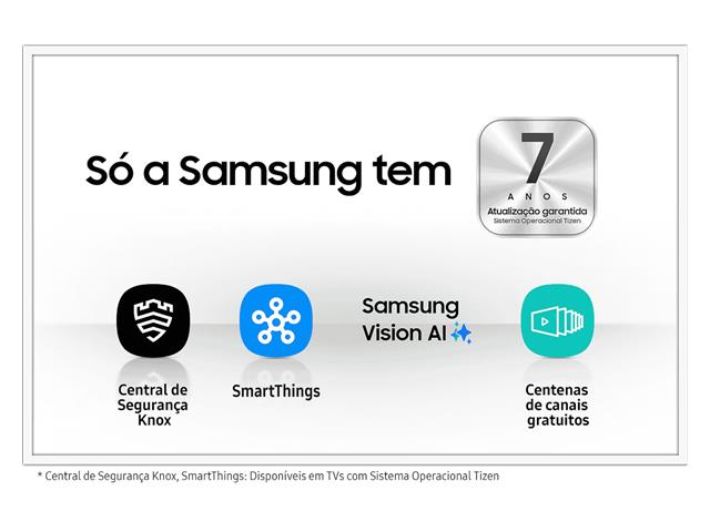 Smart TV QLED 85" Samsung Pontos Quânticos UHD 4K IA Quantum HDR 4HDMI - 7