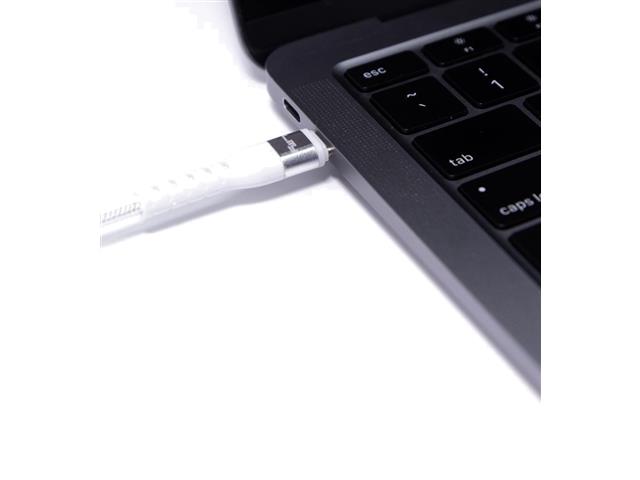 Cabo Carregamento Ulta Rápido Lity USB C/USB C  100W/5A 2M Branco C13B - 5