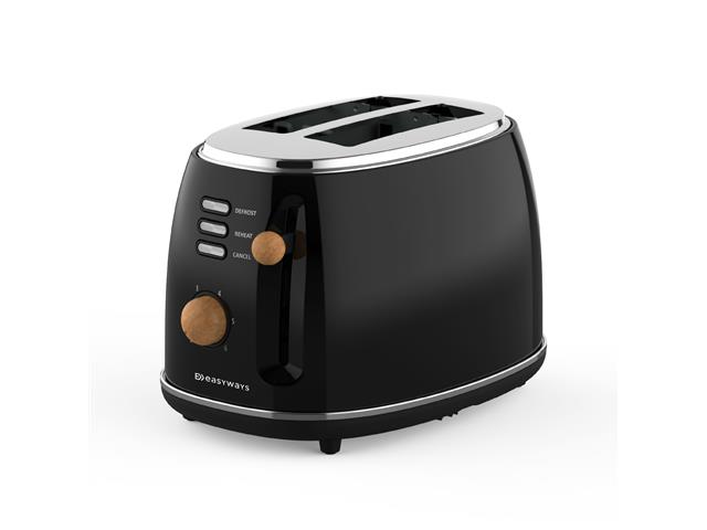 Tostador Desing 2 rebanadas Negro EasyWays