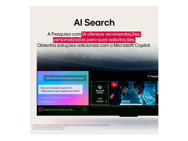 Smart TV LG 65" 4K QNED WebOS 25 - HDR, Wi-Fi - 9