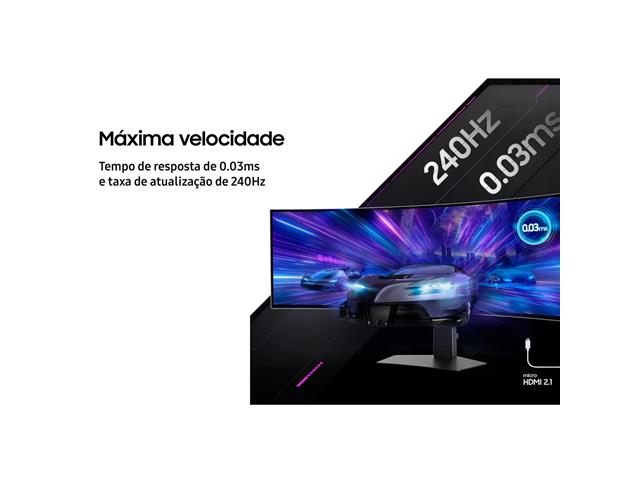 Monitor Gamer Samsung Curvo 49" 240Hz 0.03ms - 5