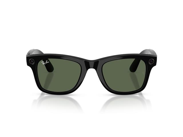 Óculos Ray-Ban Meta Wayfarer Shiny Black | G15 Green - 1