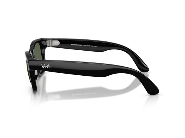 Óculos Ray-Ban Meta Wayfarer Shiny Black | G15 Green - 3