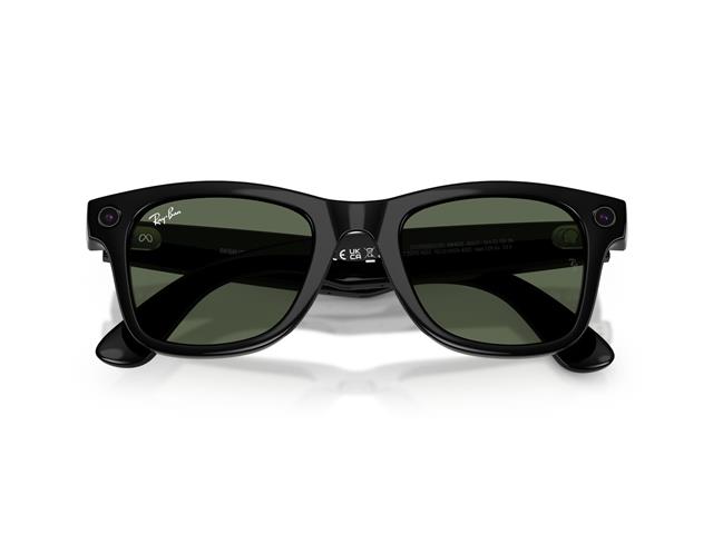 Óculos Ray-Ban Meta Wayfarer Shiny Black | G15 Green - 2