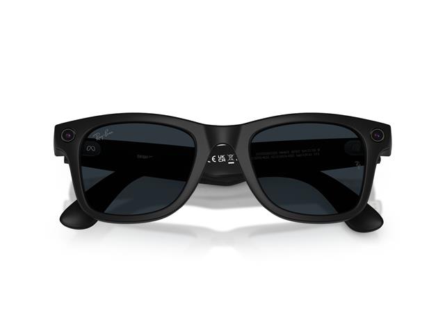 Óculos Ray-Ban Meta Wayfarer Matte Black | Transitions Gray - 4