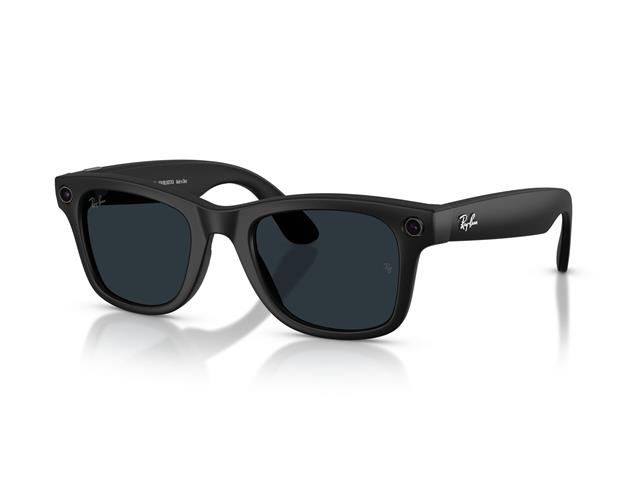 Óculos Ray-Ban Meta Wayfarer Matte Black | Tra...