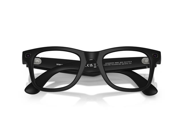 Óculos Ray-Ban Meta Wayfarer Matte Black | Transitions Gray - 5