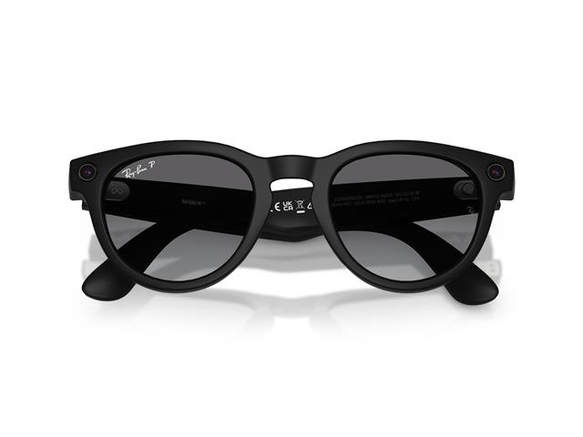 Óculos Ray-Ban Meta Headliner Matte Black | Polar Gradient Graphite - 3