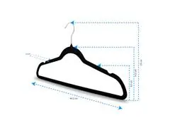 Ganchos para ropa de terciopelo - 30 piezas - 3