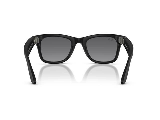Óculos Ray-Ban Meta Wayfarer Matte Black | Polar Gradient Graphite - 5