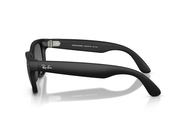 Óculos Ray-Ban Meta Wayfarer Matte Black | Polar Gradient Graphite - 4