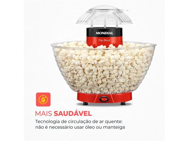 Pipoqueira Elétrica Mondial PP-05 Pop Bowl Red 110V - 2