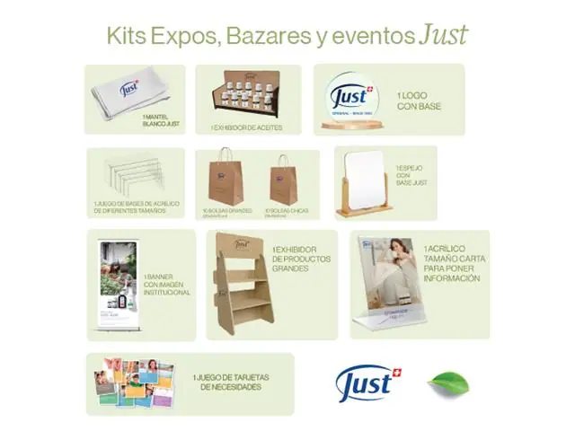 Kit Just para montaje de display para  bazares y expos