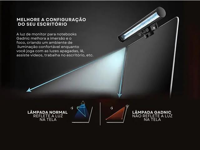 Luminária LED Gadnic USB Barra Para Notebook e Monitor - 2